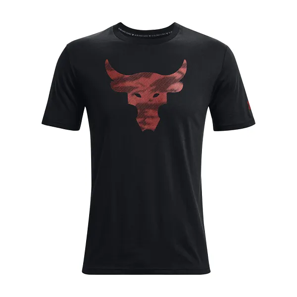 Camiseta Under Armour - Project Rock Brahma Bull Preto/Vermelho - Strong  Monkey