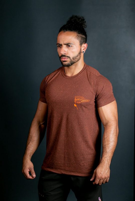 Camisa T-Shirt Burppee Brasil Rope Style – Brown & Orange