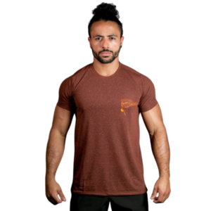Camisa T-Shirt Burppee Brasil Rope Style – Brown & Orange