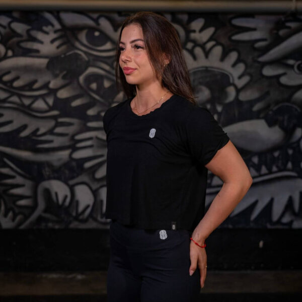 Cropped Strong Monkey - Black