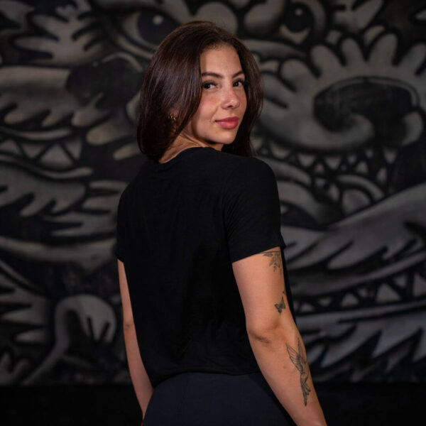 Cropped Strong Monkey - Black