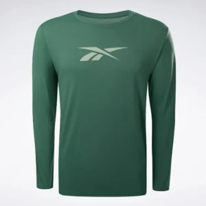 Camiseta Reebok Manga Longa- Utility Verde