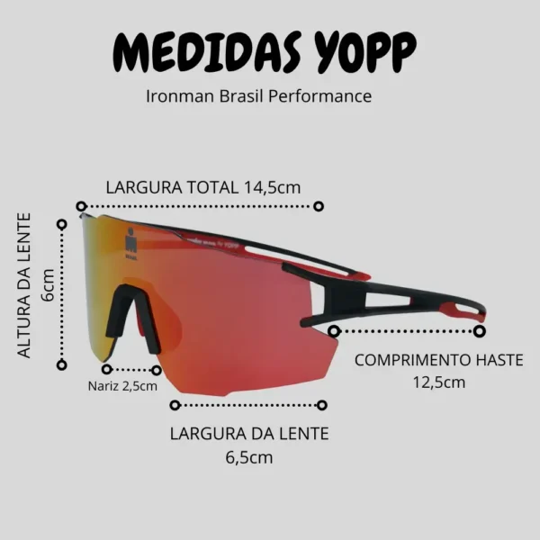 Óculos de Sol Yopp - Performance Ironman Brasil Mask