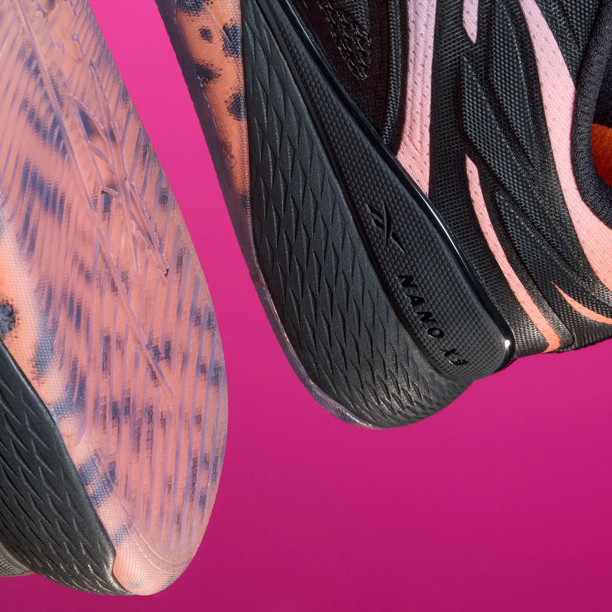 Tênis Reebok Nano XV Edge - Black/Arena Orange/Future Peach - Imagem 3