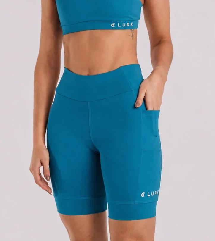 Short de Corrida Lurk 7 bolsos - Azul Deep