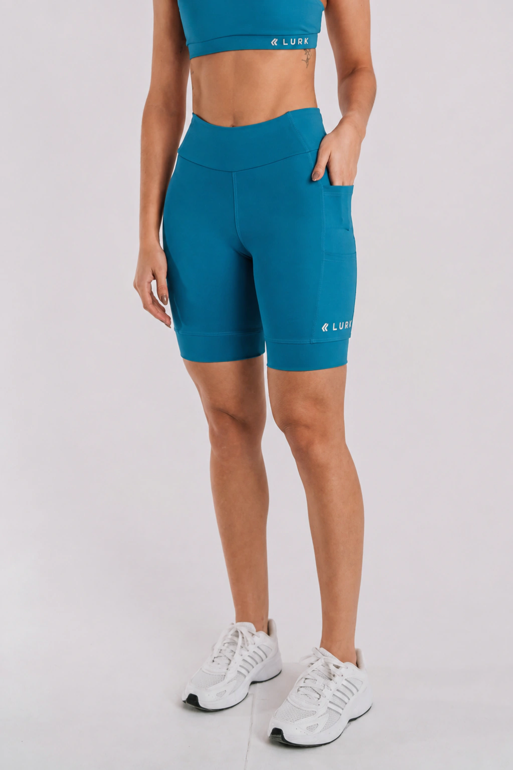 Short de Corrida Lurk 7 bolsos - Azul Deep