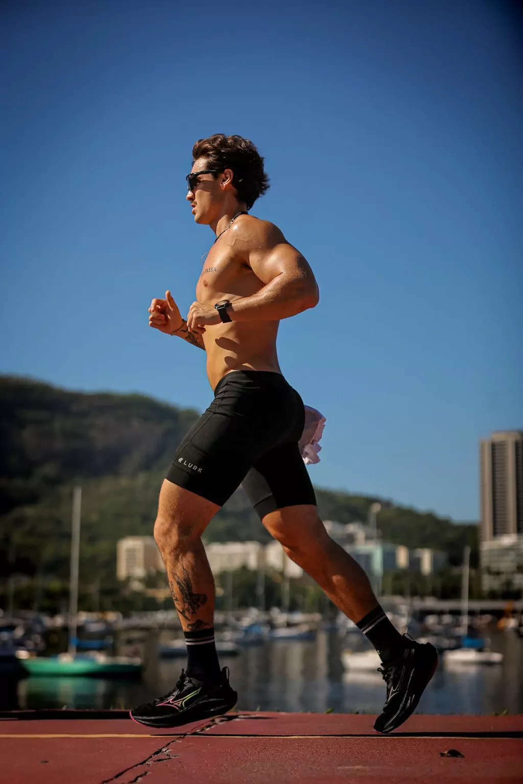 Short de Corrida Lurk 5 bolsos - Preto