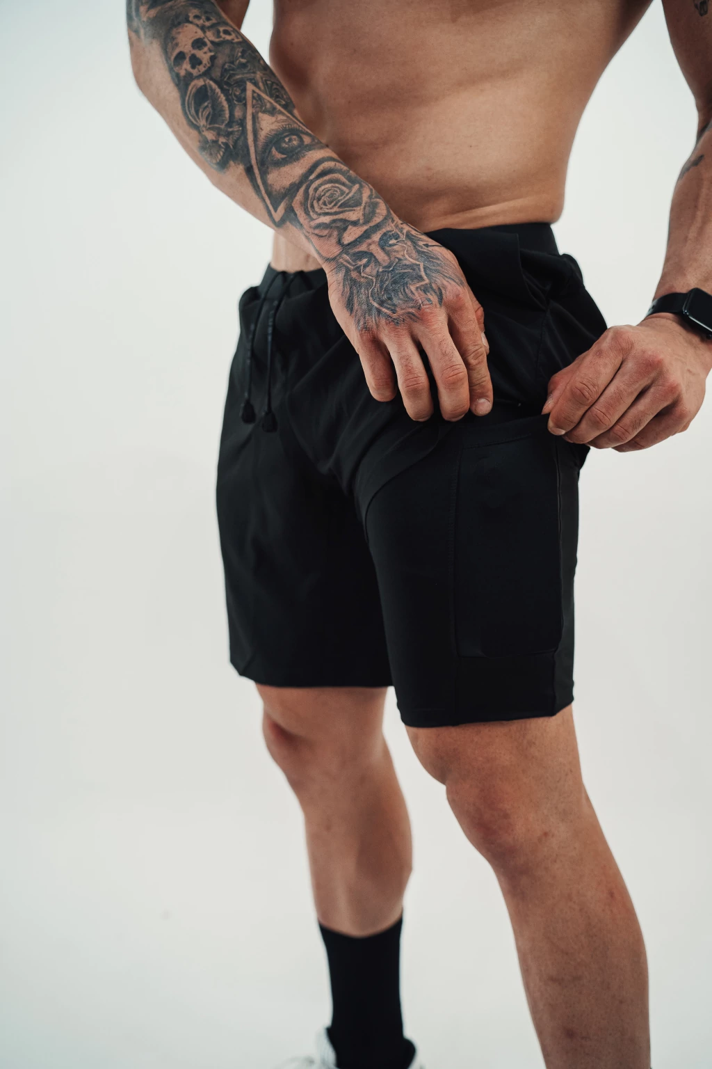 Shorts V3s 2 em 1 Lurk Preto - Imagem 3