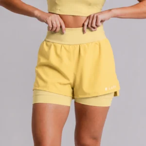 Shorts Core Lurk 2 em 1 - Biscoito