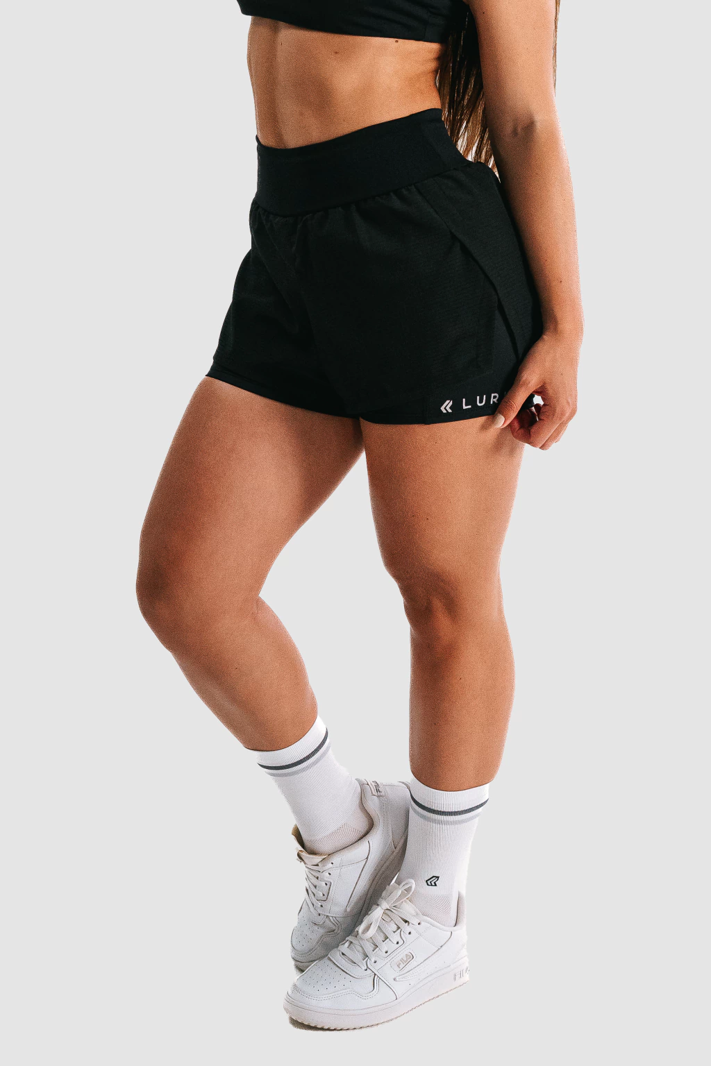 Shorts Essence Lurk 2 em 1 Preto