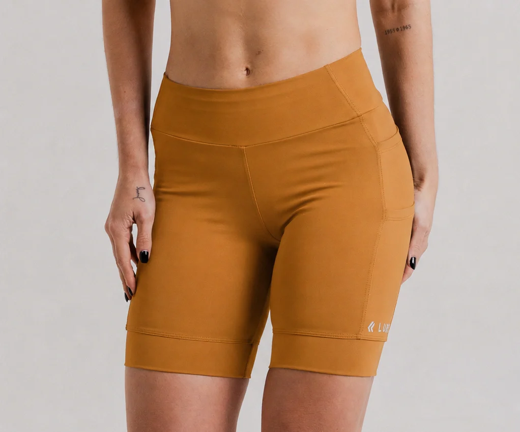 Short de Corrida Lurk 7 bolsos - Caramel